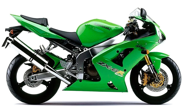 Kawasaki Ninja ZX-6R (ZX636B) 2003-2004 Kawasaki Ninja ZX-6R (ZX636B) 2003-2004