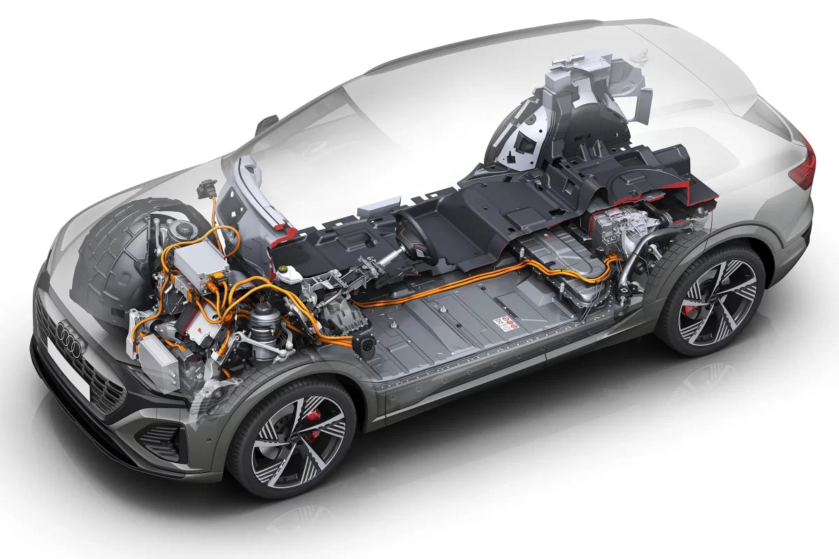 основные узлы и агрегаты в Q8 e-tron