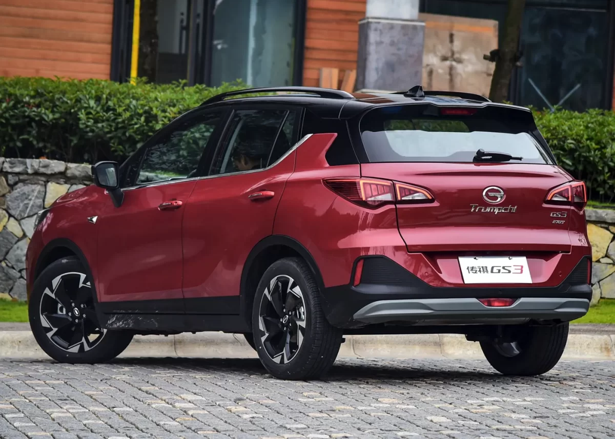 вид сзади на Trumpchi GS3 Power от GAC  вид сзади на Trumpchi GS3 Power от GAC