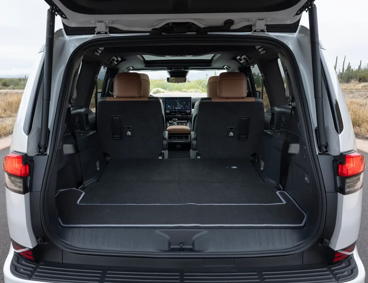 вместимость багажа GX 550 при пятиместной компоновке салона вместимость багажа GX 550 при пятиместной компоновке салона