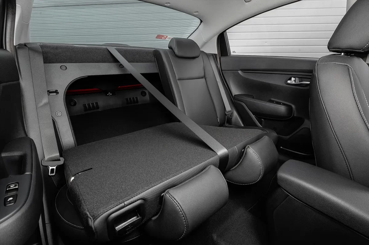 складывание спинки задних сидений Solaris KRS складывание спинки задних сидений Solaris KRS