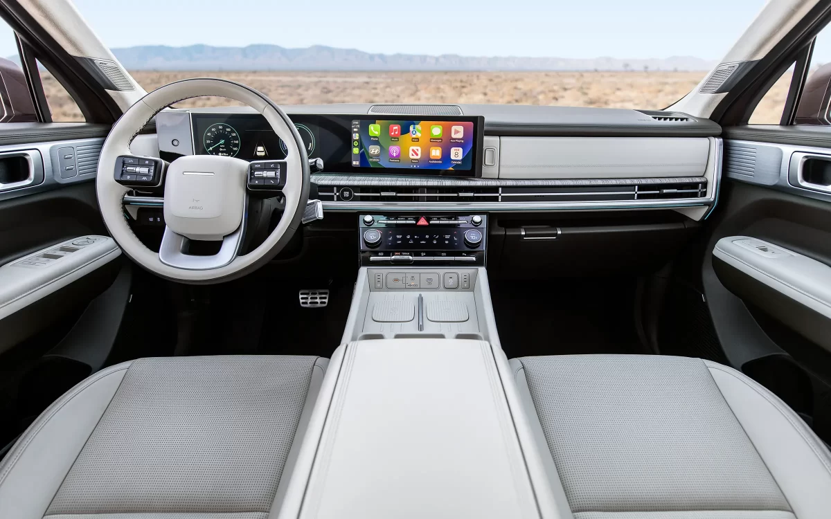 премиальный интерьер салона Хендай Санта-Фе Каллиграфия